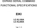 Icon of LC-XL100A RS-232 Serial Expand Commands